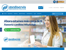 Tablet Screenshot of mediservis.com.co